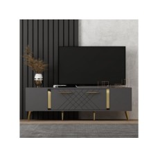 HANAH HOME TV polica Detas Anthracite Gold (475OLV1138)