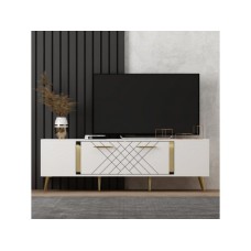 HANAH HOME TV polica Detas White Gold (475OLV1136)