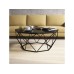 HANAH HOME Sto za dnevnu sobu Diamond Black Marble