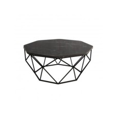 HANAH HOME Sto za dnevnu sobu Diamond Black Marble