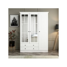 HANAH HOME Garderober Kale 3 Mebran Kapak 210 White