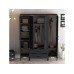 HANAH HOME Garderober Kumsal PTP Walnut Anthracite