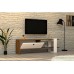 HANAH HOME TV polica Gaye Walnut White (835PUQ3025)