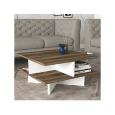 HANAH HOME Sto za dnevnu sobu Hamton Walnut White