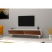 HANAH HOME TV polica Hill Walnut White (835PUQ3002)