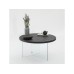 HANAH HOME Sto za dnevnu sobu Serenity Anthracite Transparent