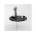 HANAH HOME Sto za dnevnu sobu Serenity Anthracite Transparent