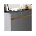 HANAH HOME Komoda Defne Anthracite Gold