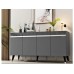 HANAH HOME Komoda Defne Anthracite Silver