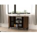 HANAH HOME Komoda Erke Walnut Black