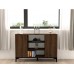 HANAH HOME Komoda Erke Walnut Black