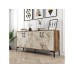 HANAH HOME Komoda Kiev 160 Walnut White Marble