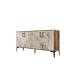 HANAH HOME Komoda Kiev 160 Walnut White Marble