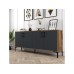 HANAH HOME Komoda Kiev Walnut Anthracite