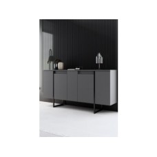 HANAH HOME Komoda Luxe Anthracite Black