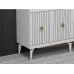 HANAH HOME Komoda Midas White Gold