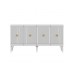 HANAH HOME Komoda Midas White Gold