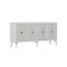 HANAH HOME Komoda Midas White Gold