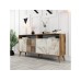 HANAH HOME Komoda Milan 160 Walnut White Marble