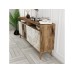 HANAH HOME Komoda Milan 160 Walnut White Marble