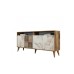 HANAH HOME Komoda Milan 160 Walnut White Marble