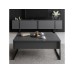 HANAH HOME Sto za dnevnu sobu Luxe Anthracite Black