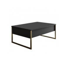 HANAH HOME Sto za dnevnu sobu Luxe Anthracite Gold 1