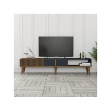 HANAH HOME TV polica Milan Alt Walnut Anthracite (845HCT3108)