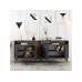 HANAH HOME Komoda Milan Walnut Anthracite 1