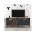 HANAH HOME Komoda Milan Walnut Anthracite 1