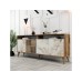 HANAH HOME Komoda Milan Walnut White Marble 1