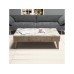 HANAH HOME Sto za dnevnu sobu Milan Walnut White Marble 2