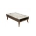 HANAH HOME Sto za dnevnu sobu Milan Walnut White Marble 2