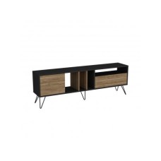 HANAH HOME TV polica Mistico (180) Walnut Black (875ZNA3058)