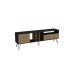 HANAH HOME TV polica Mistico (180) Walnut Black (875ZNA3058)