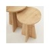 HANAH HOME Sto za dnevnu sobu Mushroom Sapphire Oak (2 dela)