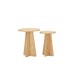 HANAH HOME Sto za dnevnu sobu Mushroom Sapphire Oak (2 dela)