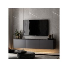 HANAH HOME TV polica Neon Illuminated Anthracite (382NRC1127)