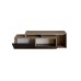 HANAH HOME TV polica Nexera Walnut Black (788DEC4033)