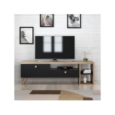 HANAH HOME TV polica Parion Black (382NRC1107)