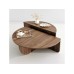 HANAH HOME Sto za dnevnu sobu Podium Walnut