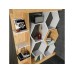 HANAH HOME Polica za knjige Sueno White Oak