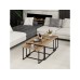 HANAH HOME Set stolova Levada Walnut