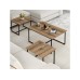 HANAH HOME Set stolova Levada Walnut