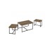 HANAH HOME Set stolova Levada Walnut