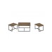 HANAH HOME Set stolova Levada Walnut