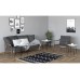 HANAH HOME Set stolova Mali Black Cyrstal