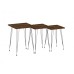 HANAH HOME Set stolova Mali Black Walnut