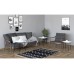 HANAH HOME Set stolova Mali Black White