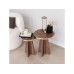 HANAH HOME Set stolova Mushroom 2 Gold Walnut